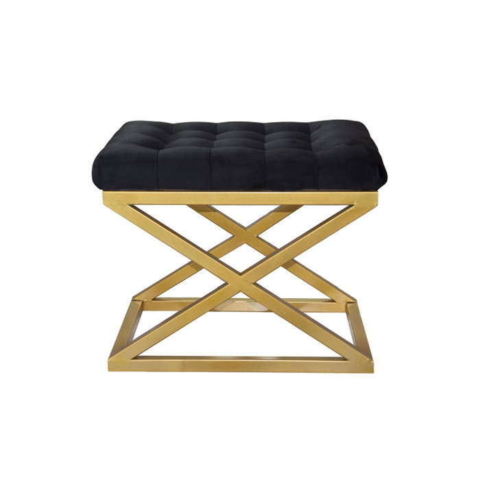 Atelier Del Sofa Puff Capraz Dorado y Negro Atelier Del Sofa Puff Capraz Dorado y Negro